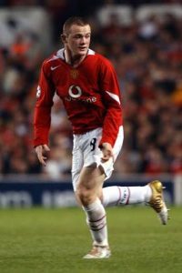Rooney mencetak 3 angka pada saat pertandingan Liga Champions 2010.